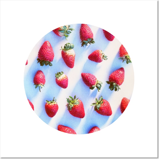 Sunset Strawberries Wall Art by micklyn